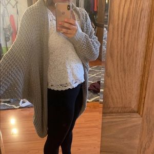 American eagle oversized light brown cardigan